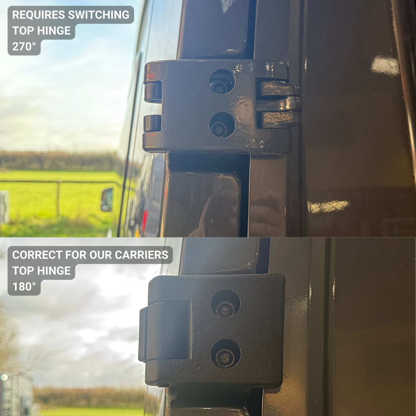 Crafter / MAN TGE 180° Hinges (2018 - Present)