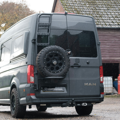 'The Mountaineer' Wheel Carrier and Ladder Combo - VW High Roof Crafter / MAN TGE (2018-Present)