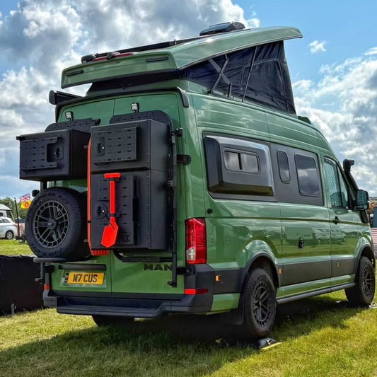 Full Rear Storage & Spare Wheel Kit -  VW High Roof Crafter / MAN TGE (2018-Present)
