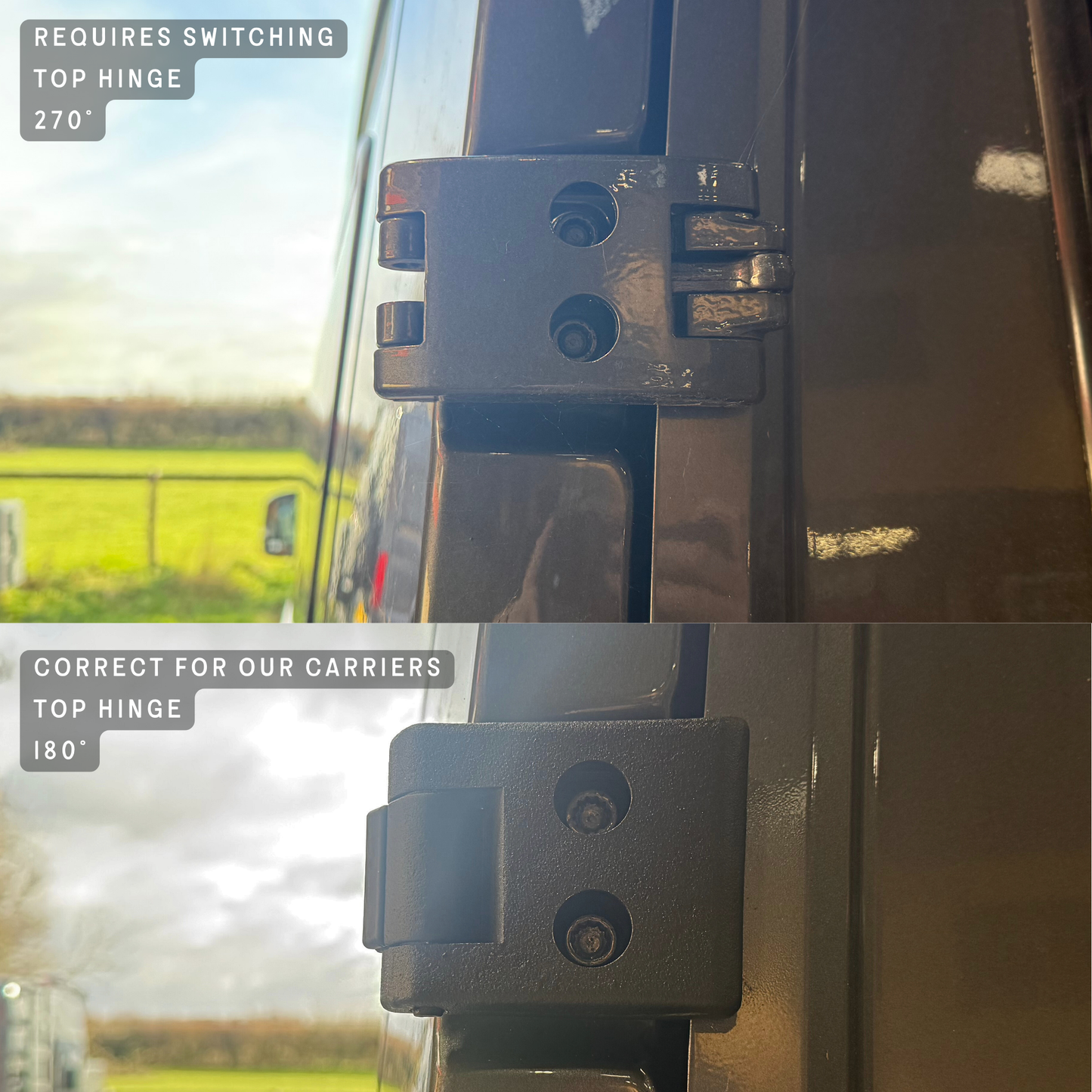 'The Mountaineer' Wheel Carrier and Ladder Combo - VW High Roof Crafter / MAN TGE (2018-Present)