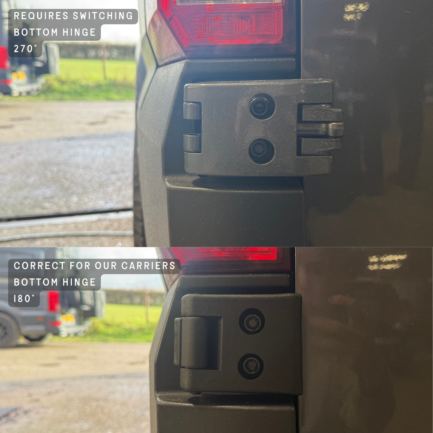 'The Mountaineer' Wheel Carrier and Ladder Combo - VW High Roof Crafter / MAN TGE (2018-Present)