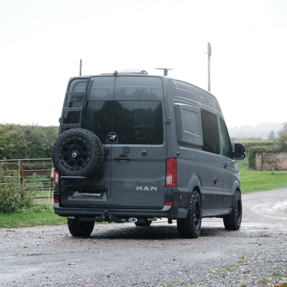 'The Mountaineer' Wheel Carrier and Ladder Combo - VW High Roof Crafter / MAN TGE (2018-Present)