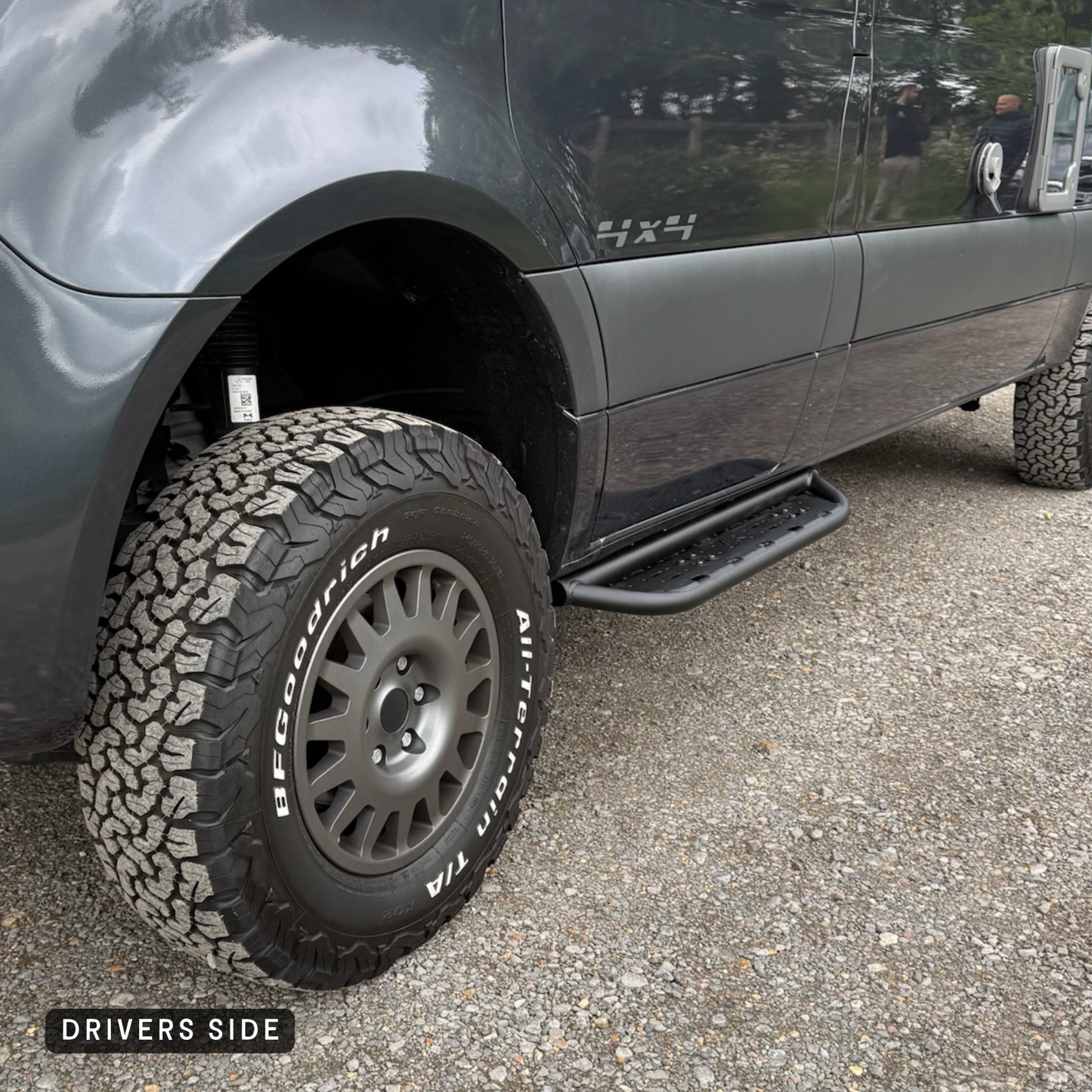 'Pebble Sliders' - Cab Only Side Steps For Mercedes Sprinter (2019 - Present)