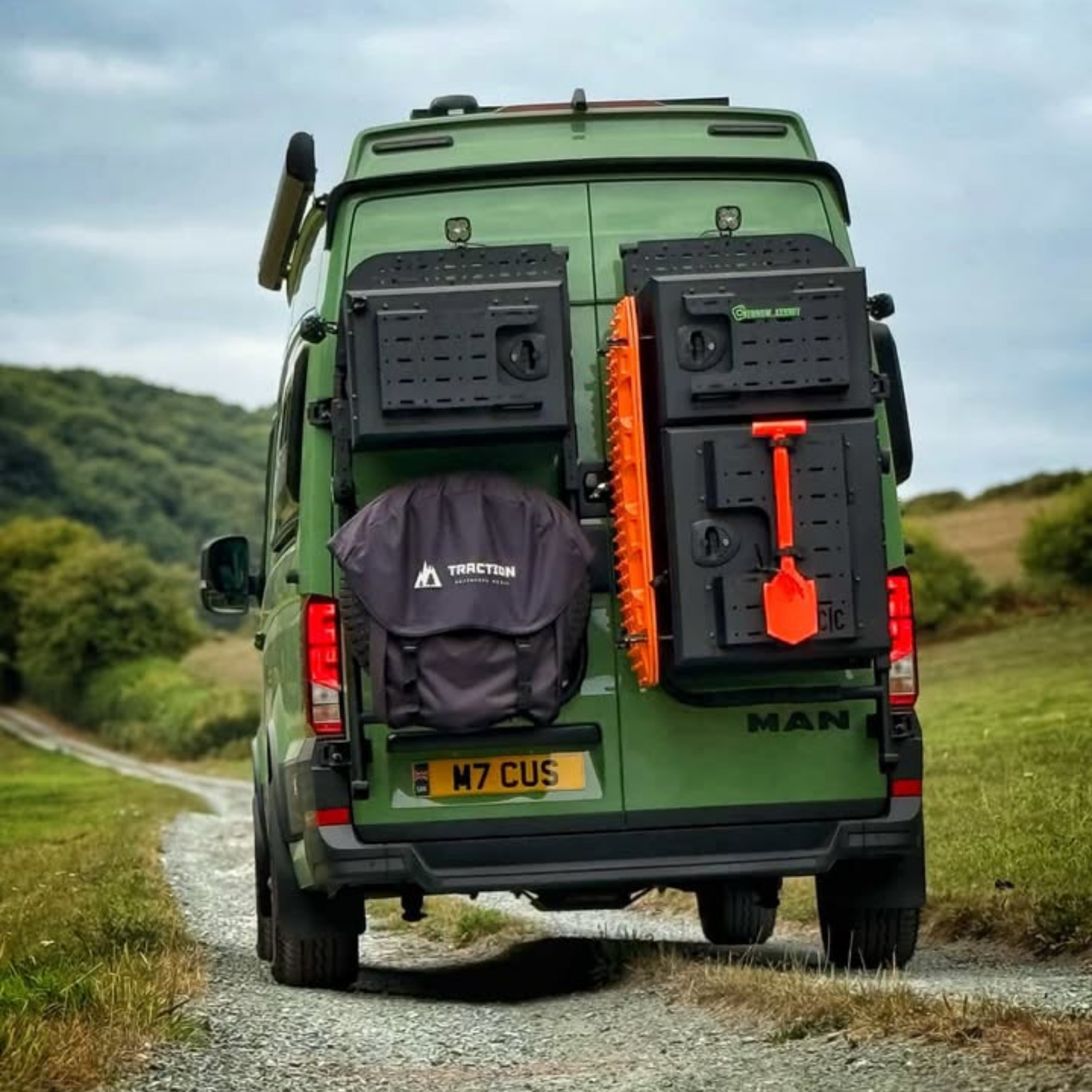 Full Rear Storage & Spare Wheel Kit -  VW High Roof Crafter / MAN TGE (2018-Present)