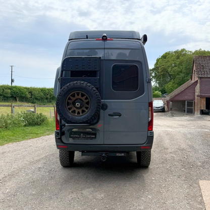 'The Storage Mountaineer' Wheel Carrier and Utility Carrier Combo  - Mercedes Sprinter High Roof (2019 - Present)