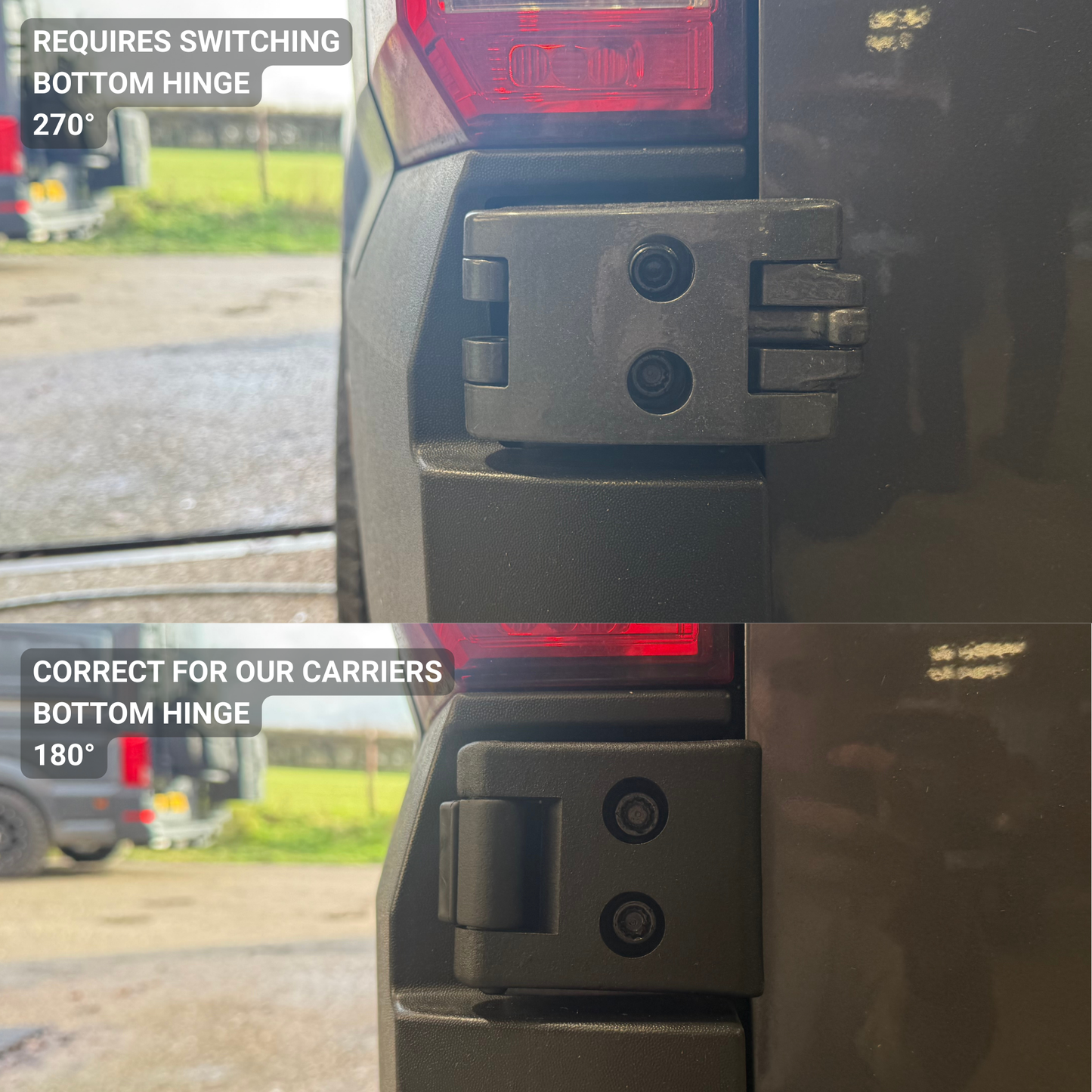 'The Mountaineer' Wheel Carrier and Ladder Combo - VW High Roof Crafter / MAN TGE (2018-Present)