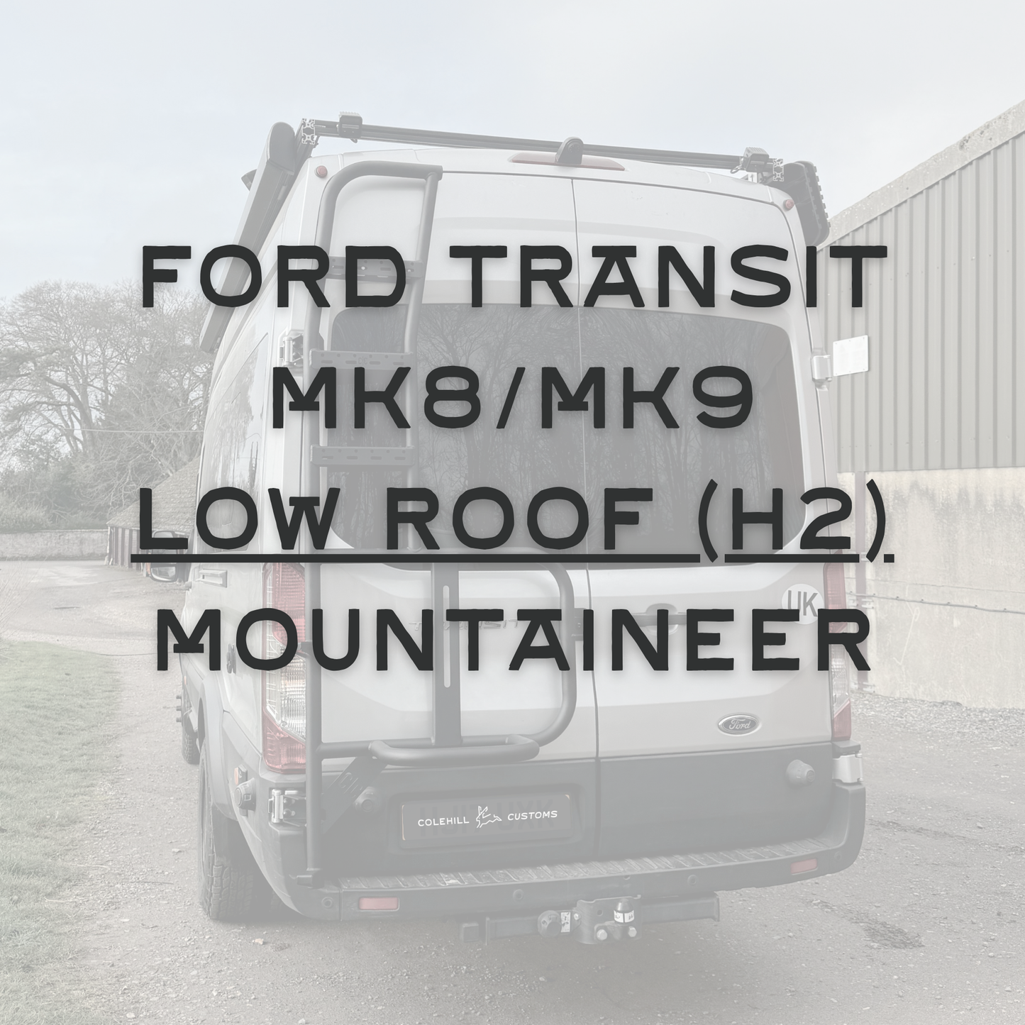 'The Mountaineer' Wheel Carrier and Ladder Combo - Ford Transit H2 Low Roof Mk8/Mk9 (2014 - Present) (Copy)