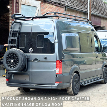 'The Mountaineer' Wheel Carrier and Ladder Combo - VW Low Roof Crafter / MAN TGE (2018-Present)