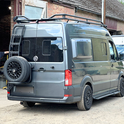 'The Mountaineer' Wheel Carrier and Ladder Combo - VW Low Roof Crafter / MAN TGE (2018-Present)